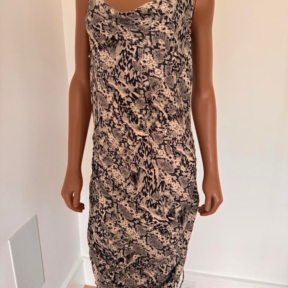 Free people snake print ruched